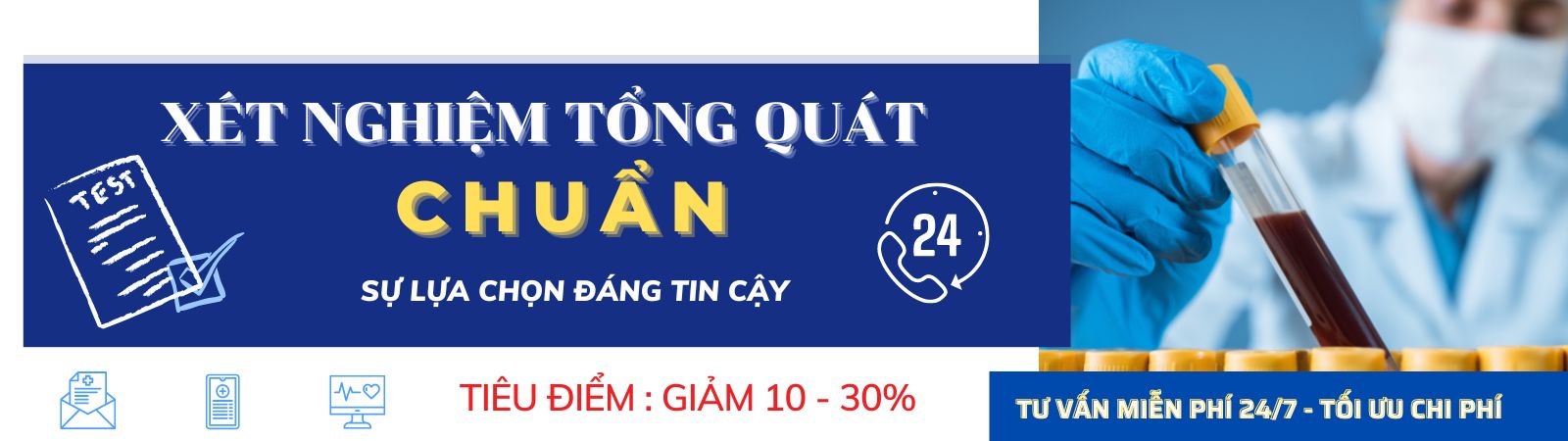   XN 001 GÓI XÉT NGHIỆM TỔNG QUÁT CHUẨN